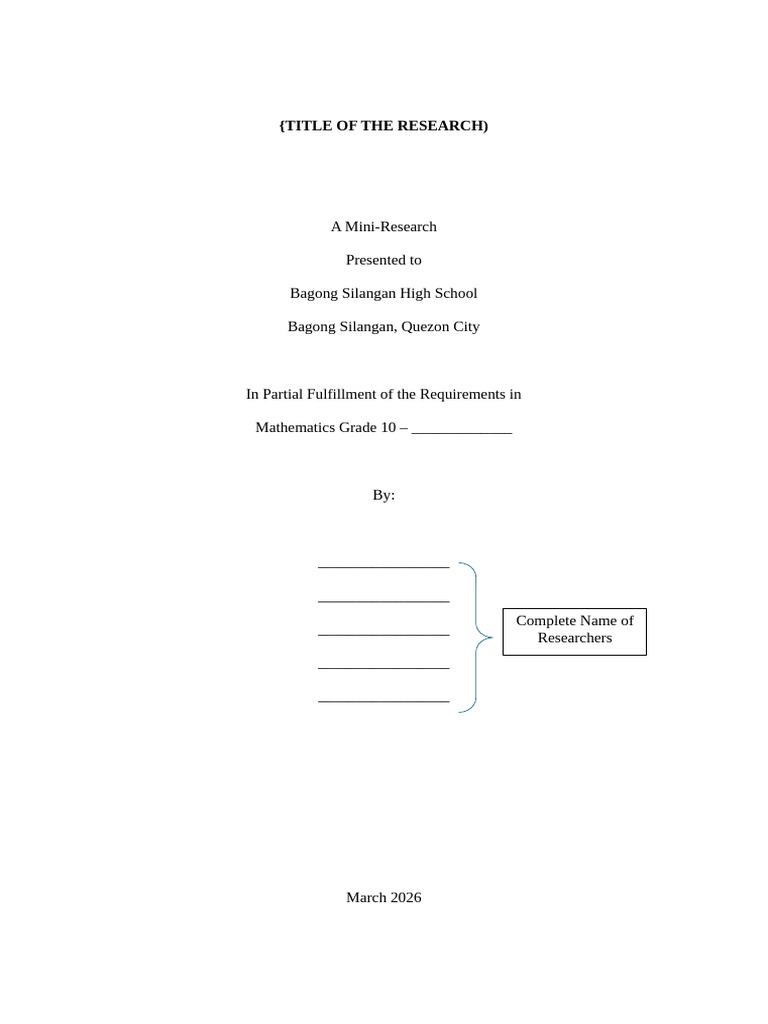 Mini Research Template | PDF | Statistics | Percentile