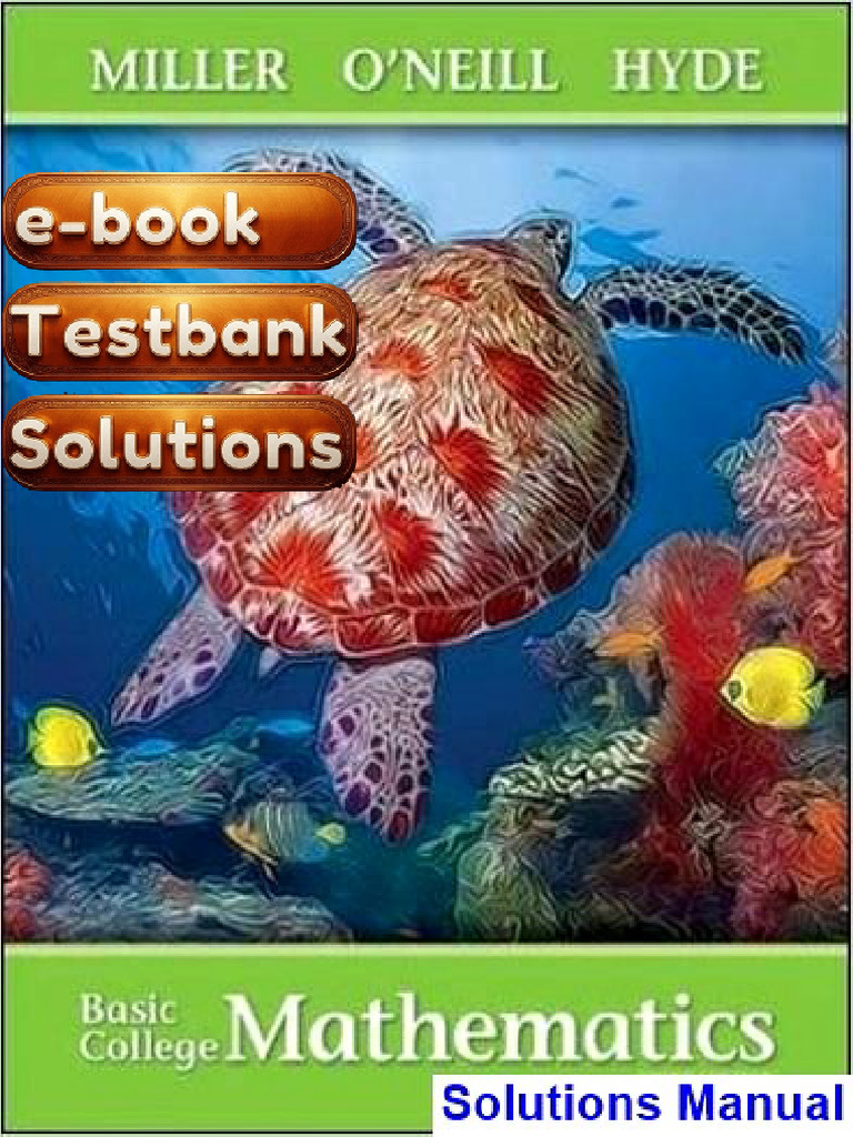 Textbook Testbank Basic College Mathematics 3rd Edition Miller Textbook ...