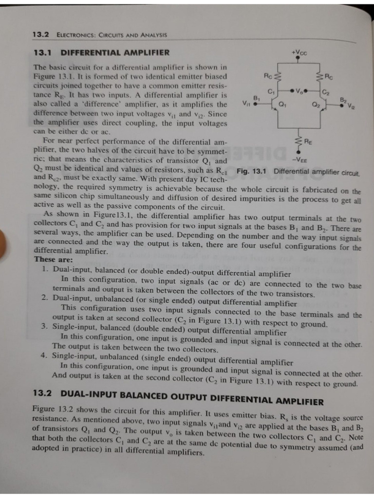 Differential Amplifier | PDF
