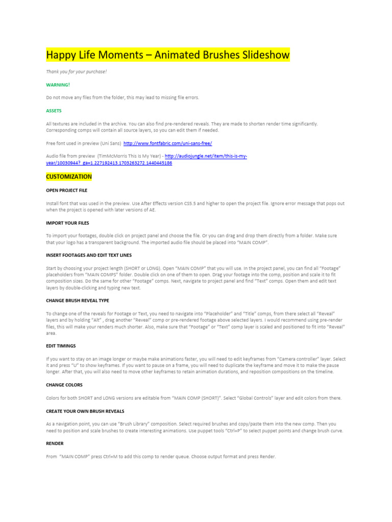 Happy Life Moments - Documentation (Tutorial) | PDF | Software | Computing