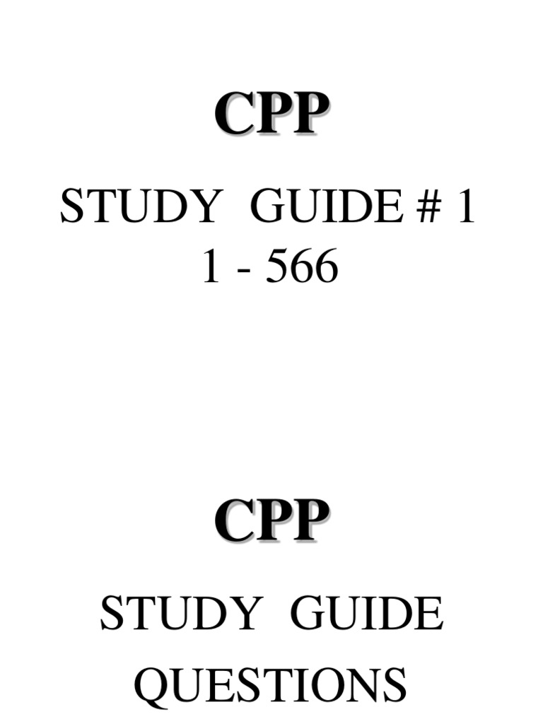 CPP Study Guide 1 1 | PDF | Emergency Management | Smoke