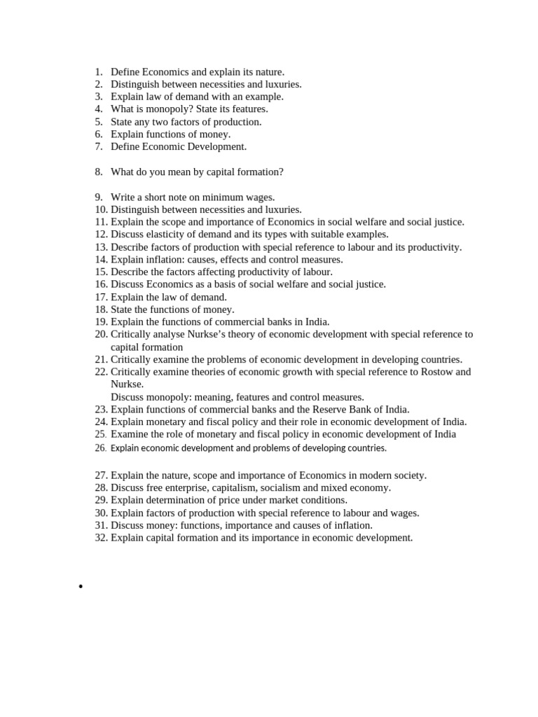 Theoretical Questions of Economics | PDF