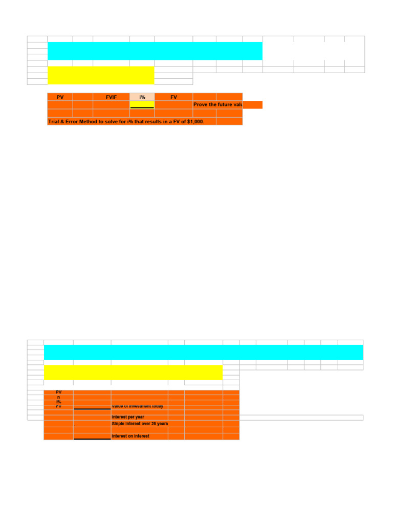 Ilide - Info Excel Template PR | PDF | Interest | Present Value