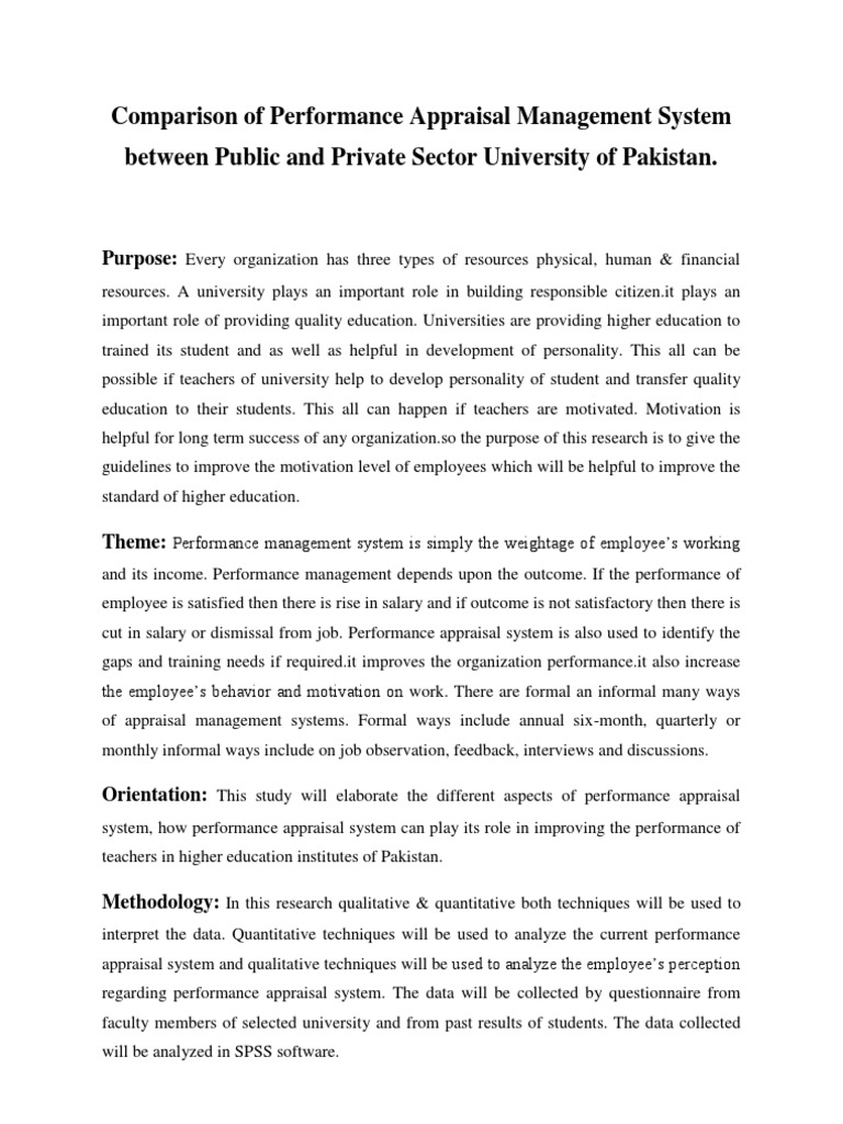 performance management system research paper