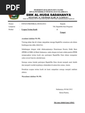 Contoh Surat Terima Kasih Setelah Meeting Thewalkingclouds