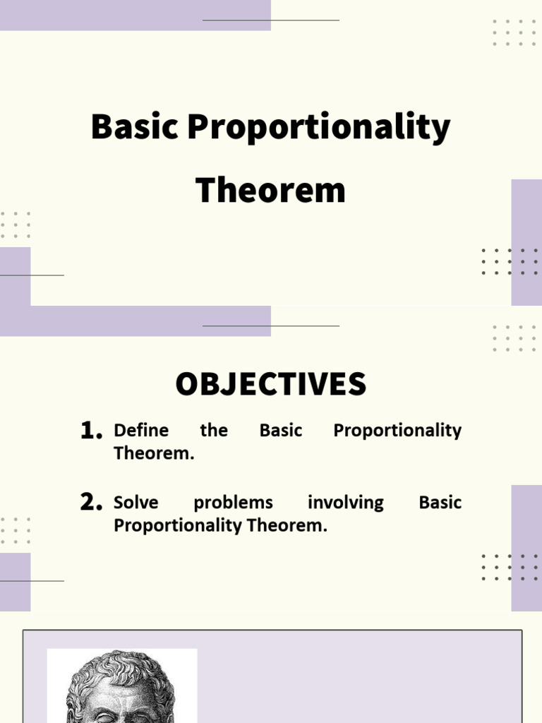 Basic Proportionality Theorem | PDF | Triangle | Euclidean Geometry