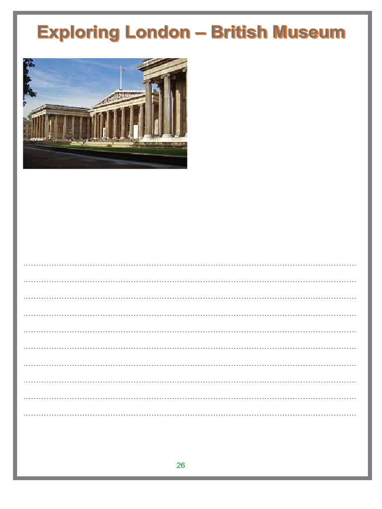 Exploring London British Museum | PDF | Museum | British Museum