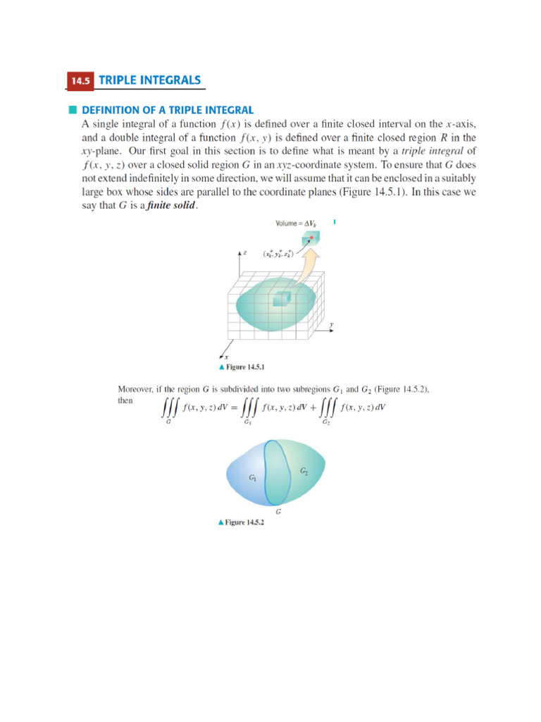 Lecture 15-Triple INTEGRALS in Cartesian Coordinates | PDF