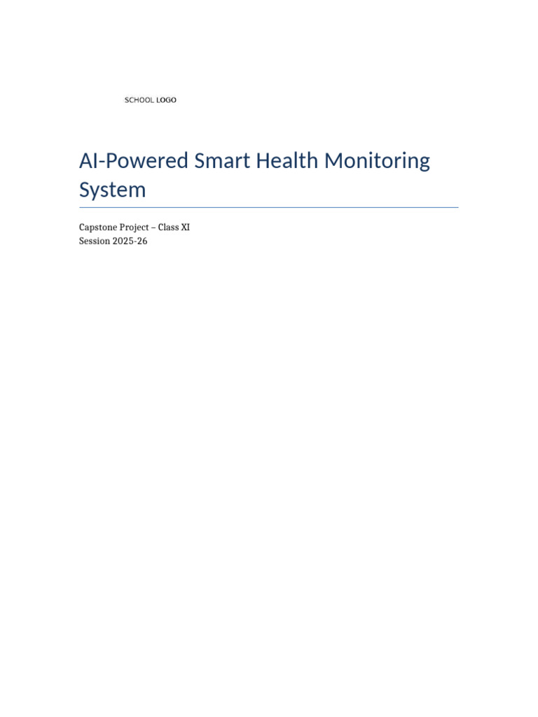 AI Health Monitoring Enhanced | PDF