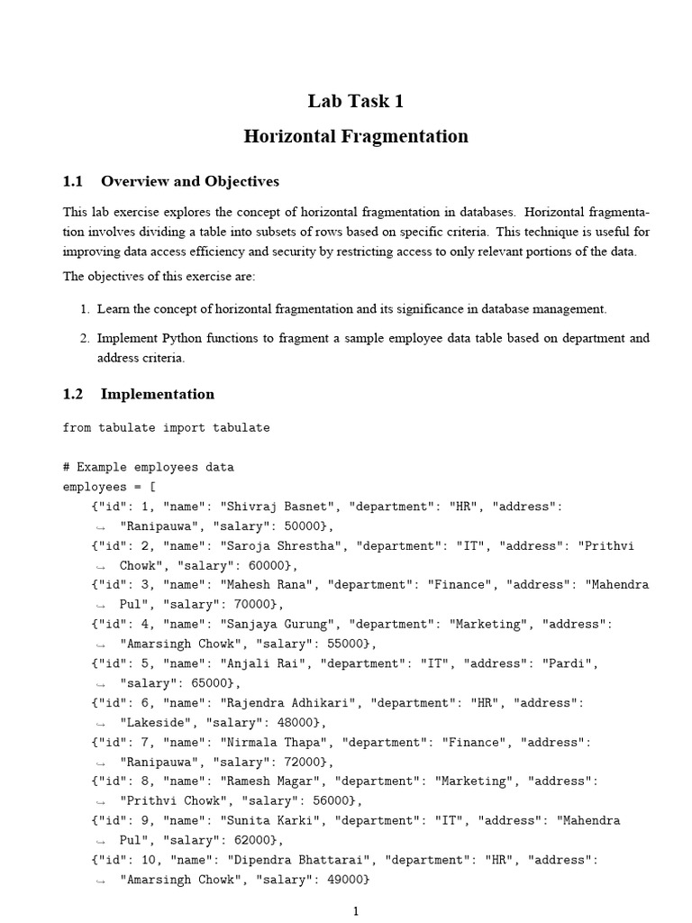 CSC466 Distributed and Object Oriented Database Lab Report | PDF ...