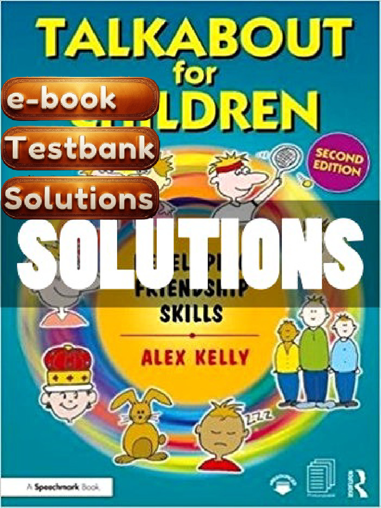 Textbook Testbank Talkabout For Children 3 Developing Friendship Skills ...