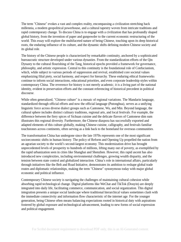 Chinese | PDF | China | World Politics