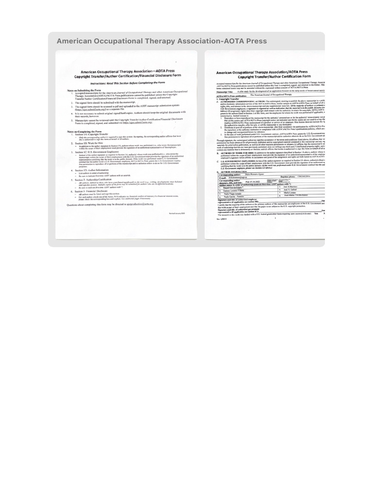 American Occupational Therapy Association-AOTA Press | PDF
