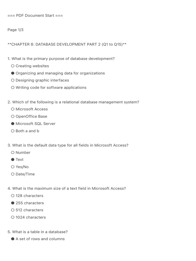 Chapter 8 PDF | PDF | Microsoft Access | Databases