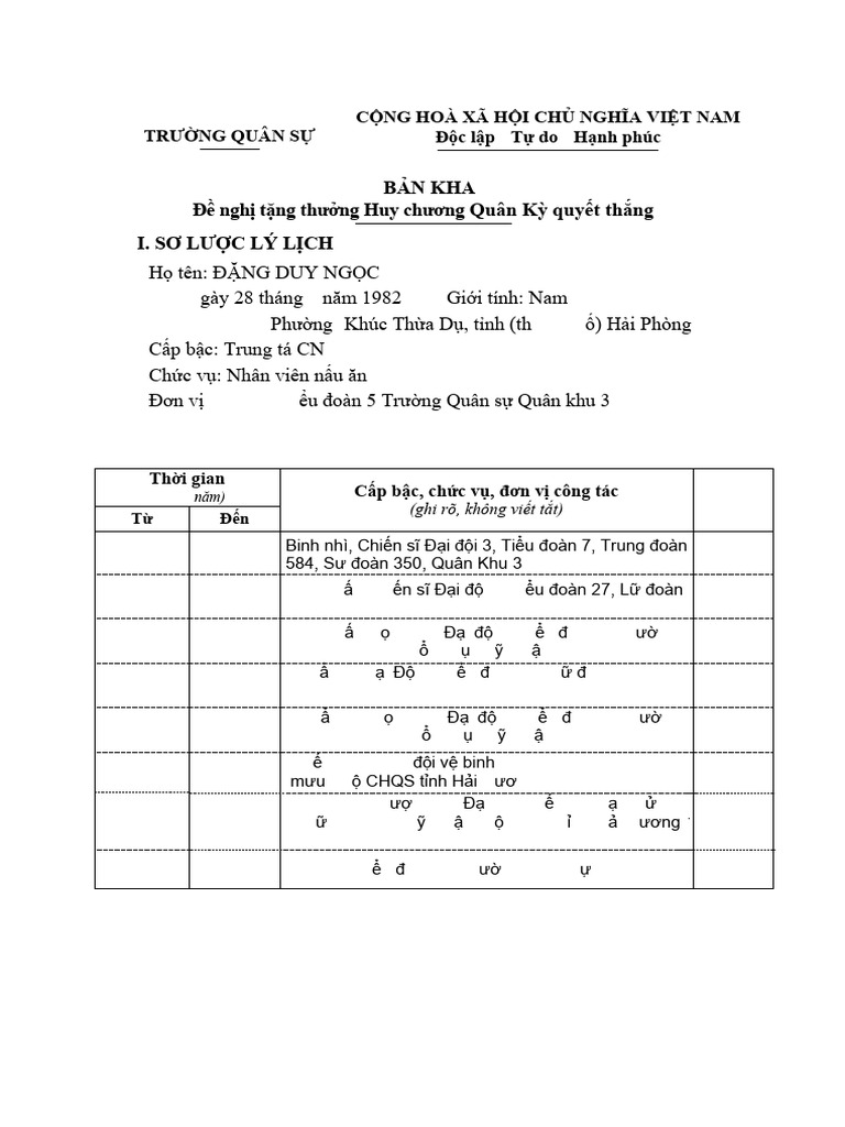 Phu Luc I-Ban Khai | PDF