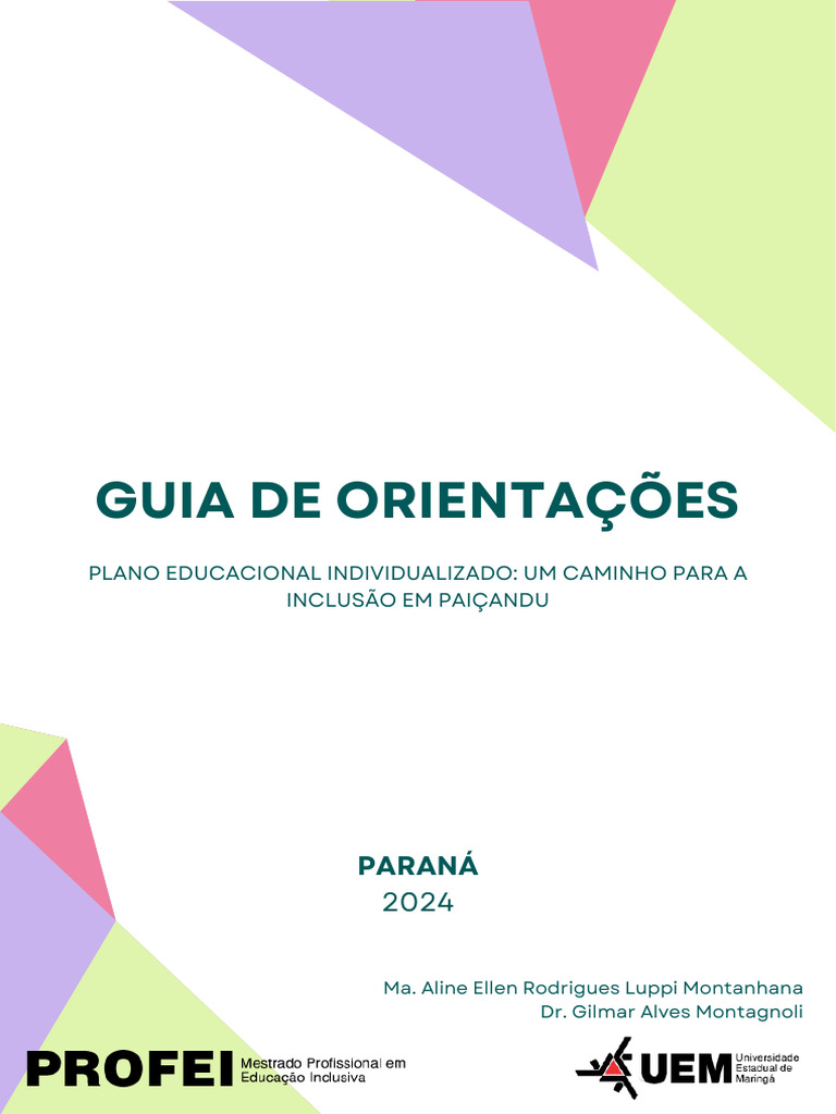 Aline Ellen Guia de Orientacoes Pei Plano de Ensino Individualizado 1 ...
