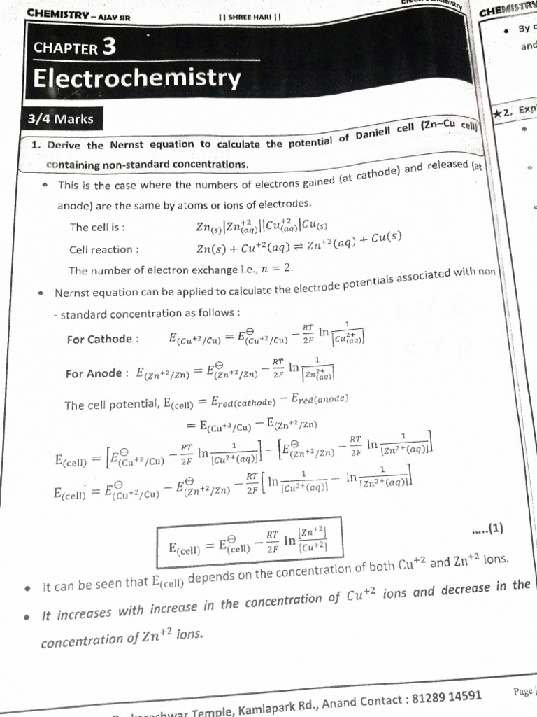 Chemistry Most Imp Questions | PDF