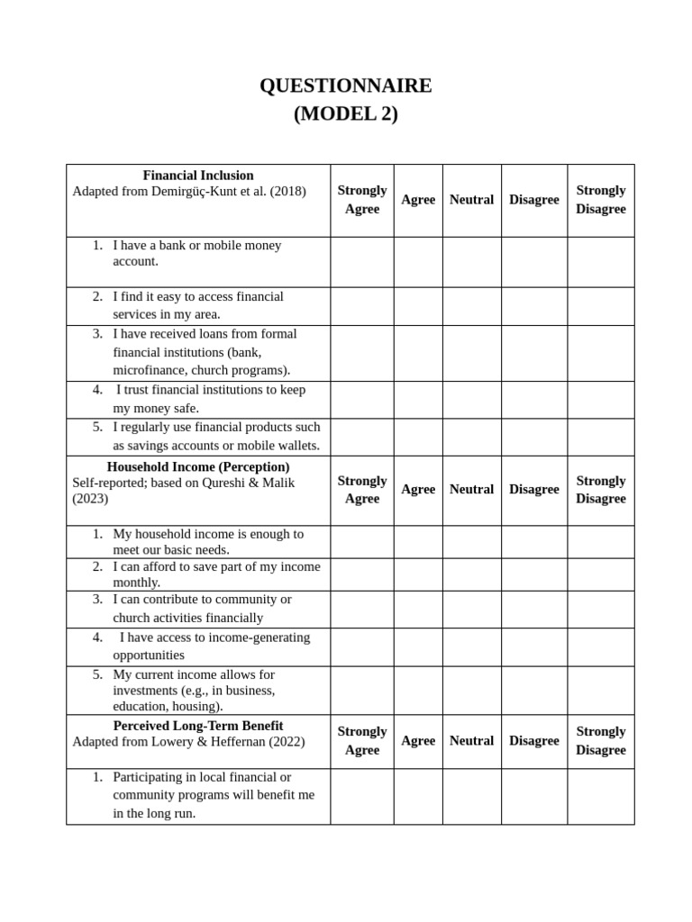 Model 2 QYR | PDF | Social Policy | Economies