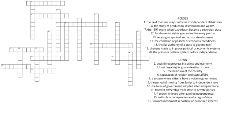 Crossword | PDF