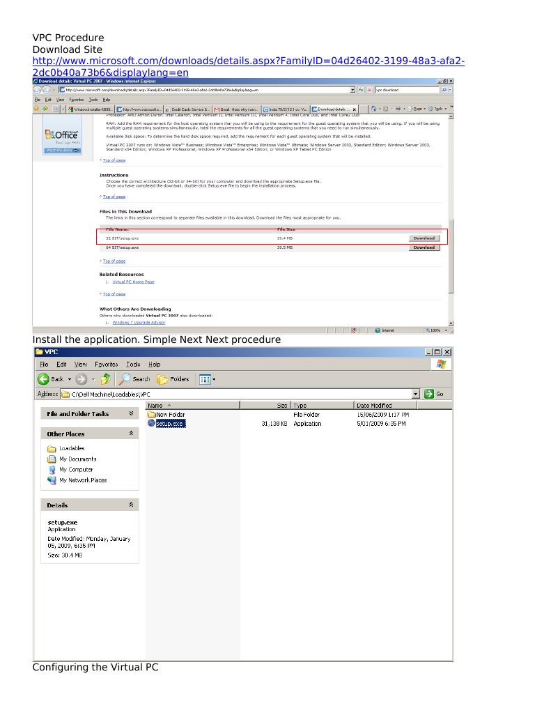 VPC Installation Guide for Windows Vista | PDF | Windows Vista | Windows Nt