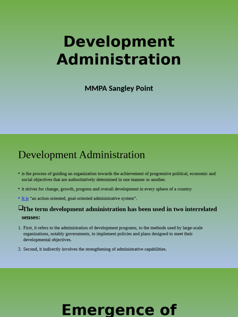 Development Administration 1 | PDF | Gross Domestic Product | Economic ...