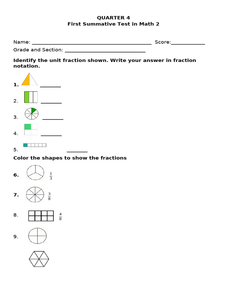 G2 Q4 ST1 Math | PDF