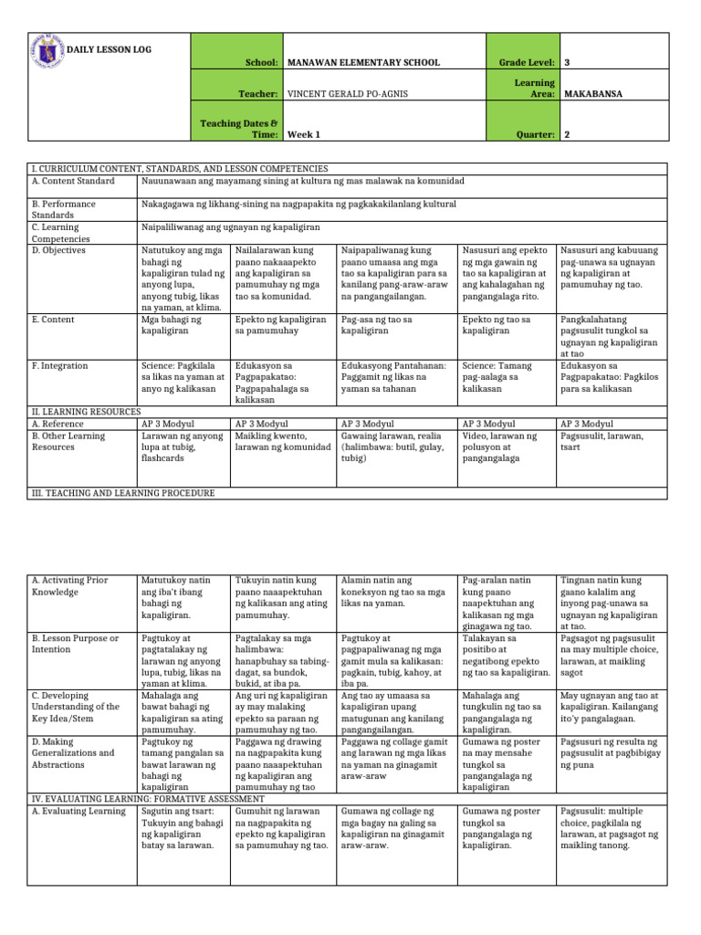 DLP Competency #1 | PDF