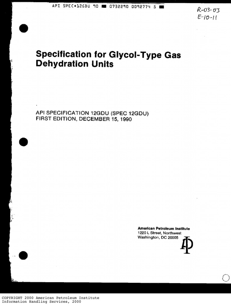 API 12gdu Standard | PDF | Politics Of The United States | American ...