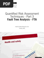 Fault Tree Analysis - FTA