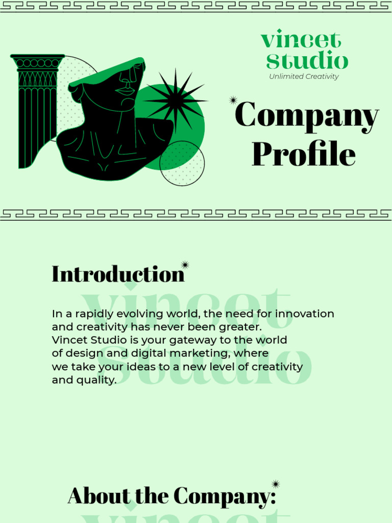 Company Profile - Vincet Studio | PDF
