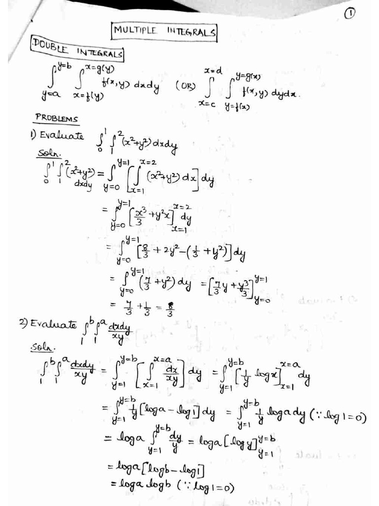 5.multiple Integrals | PDF