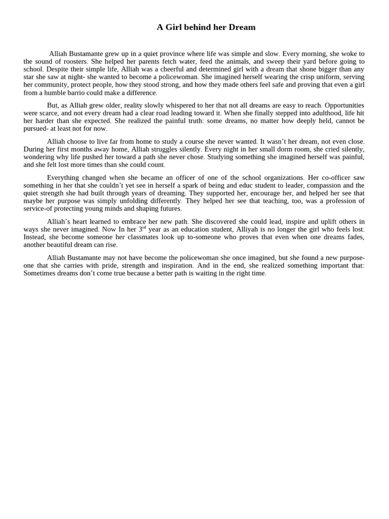 Realistic Story | PDF