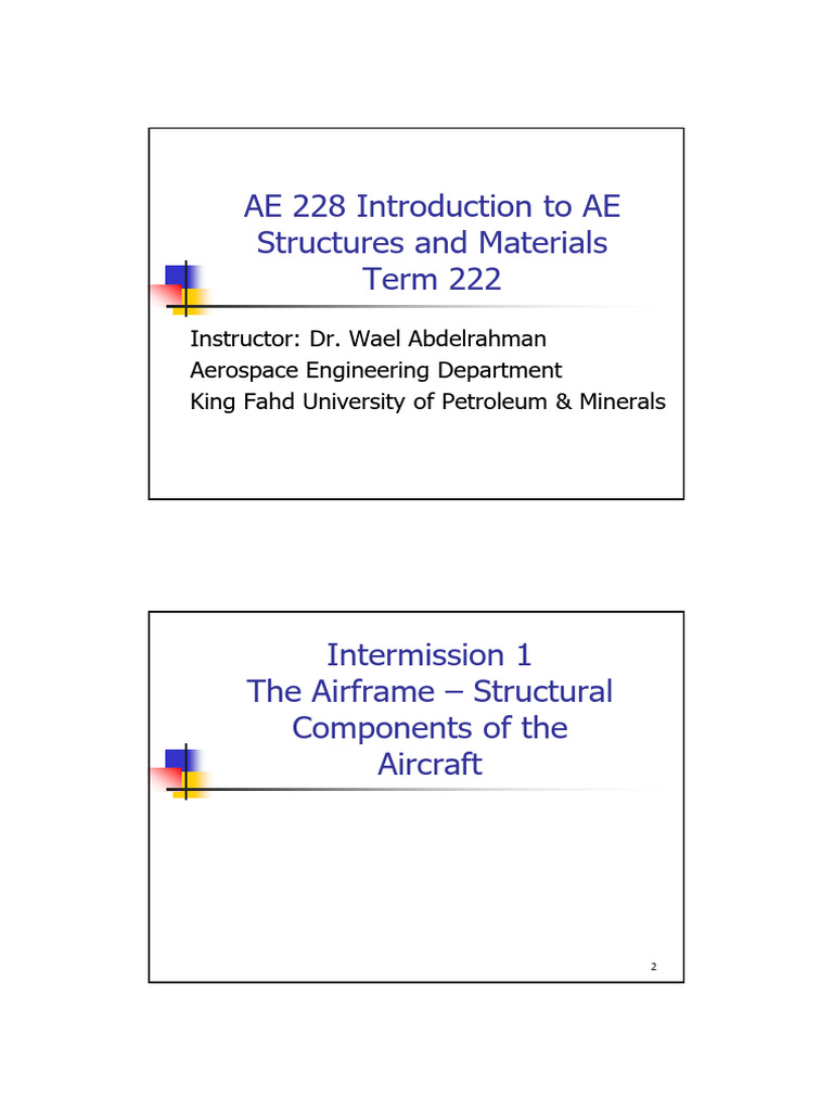Lec 3 - The Airframe | PDF | Fuselage | Composite Material