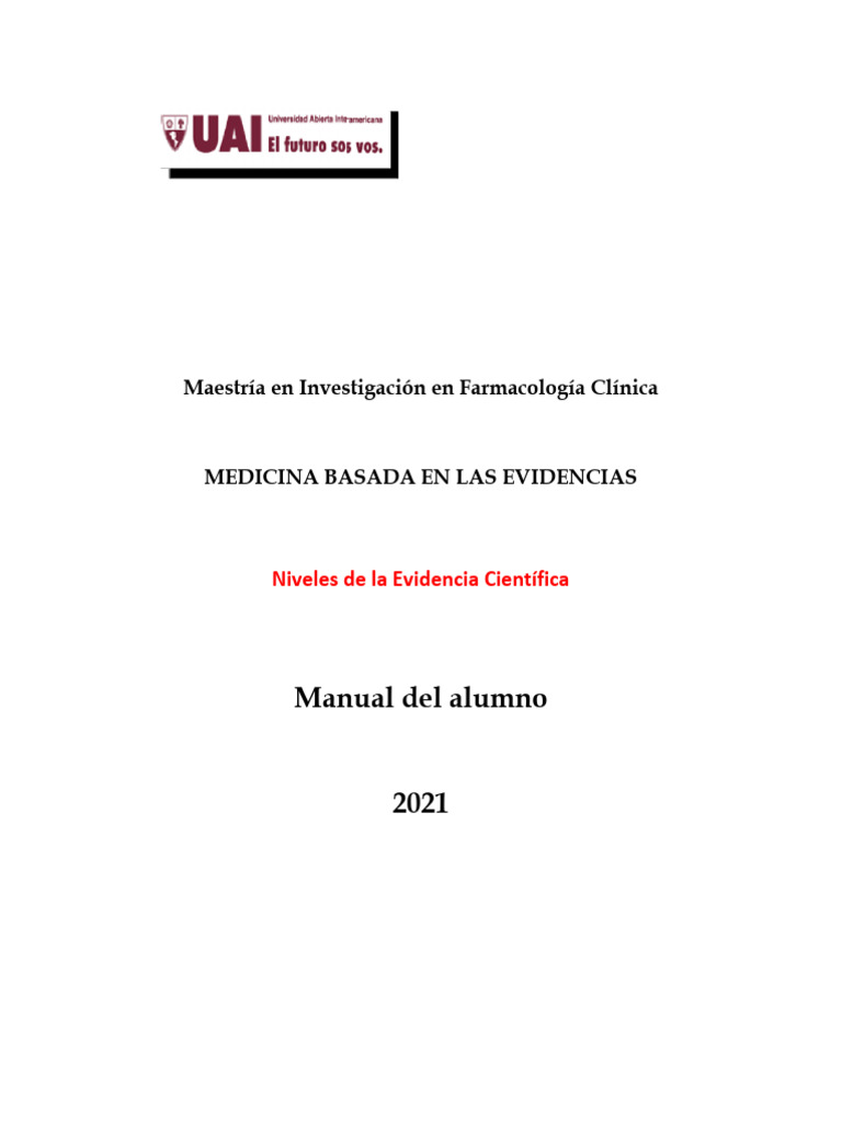 Niveles de Evidencia | PDF | Evidencia basada en medicina | Medicina