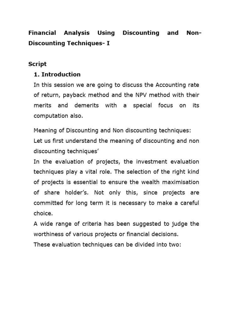 7 - Script - Fina Ana Using Dis & Non-Dis - I200320070703031616 | PDF ...