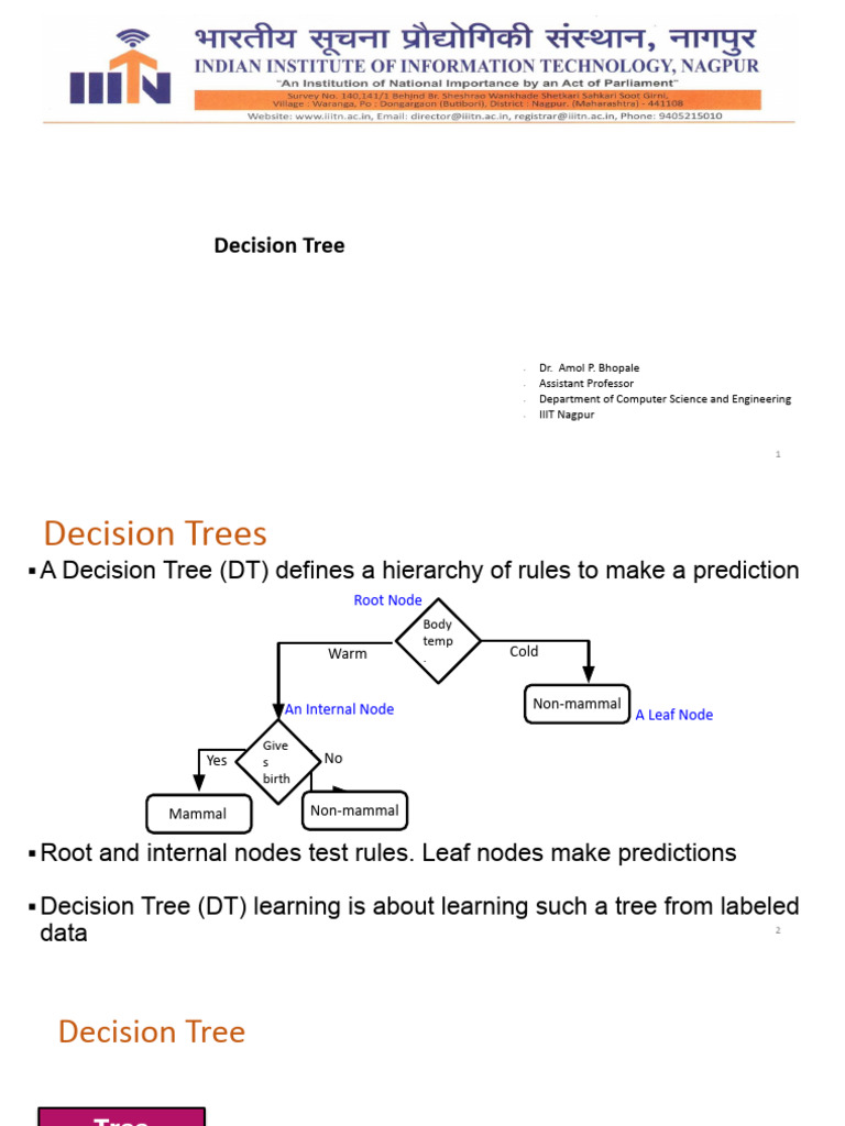 Module 2 - Decision Tree | PDF | Statistical Classification | Algorithms