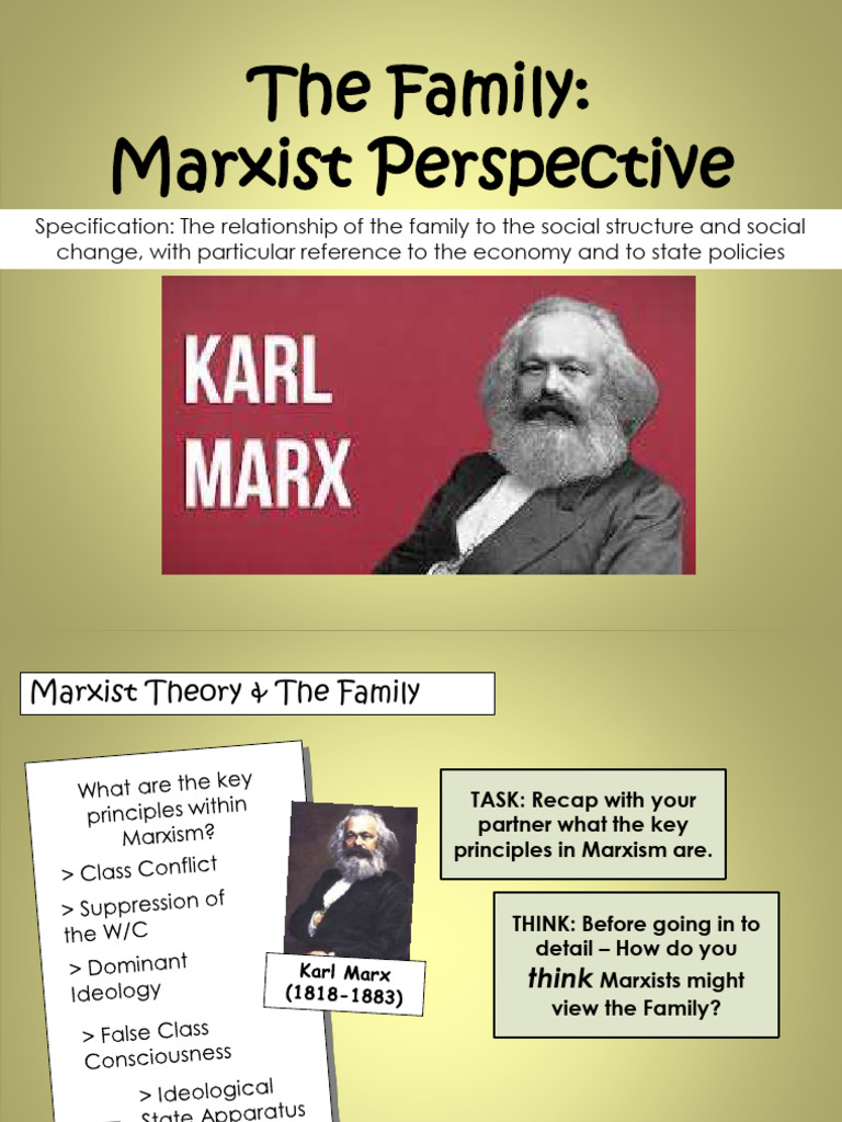 Lesson Marxism The Family | PDF | Marxism | Capitalism