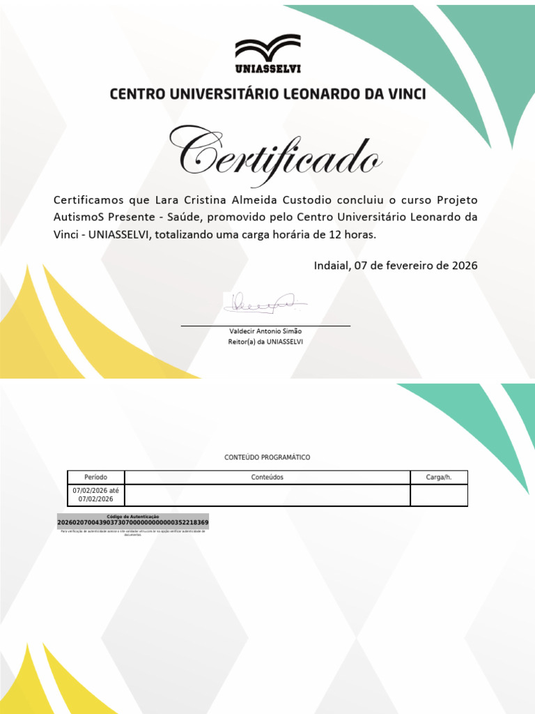Certificado 1 To | PDF