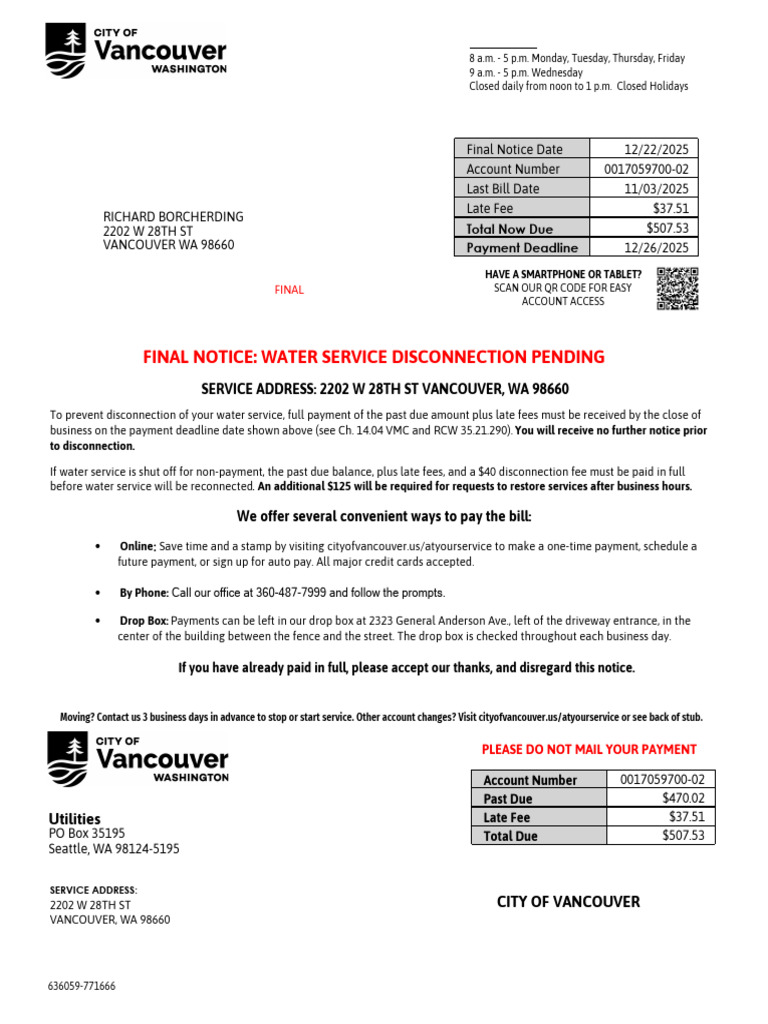 Pages From Final Notice 70 | PDF | Payments