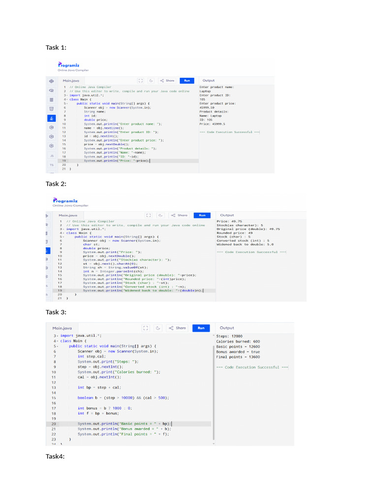 Tasks | PDF