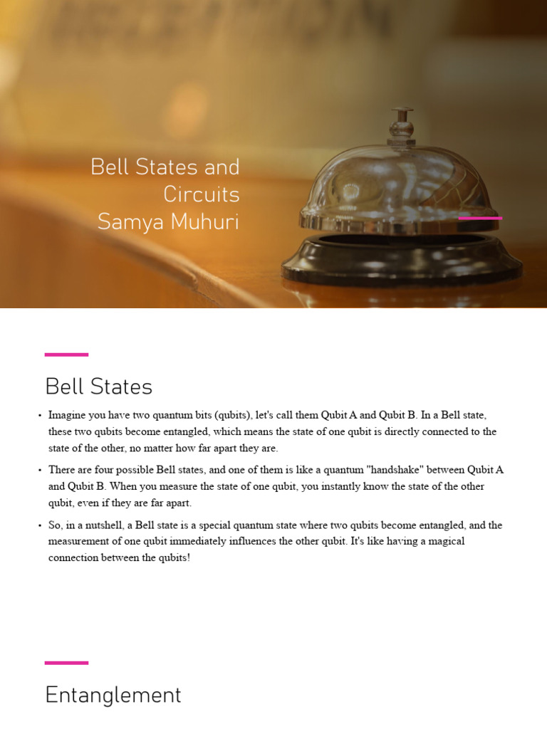 Bell States and Circuits | PDF | Quantum Entanglement | Physics