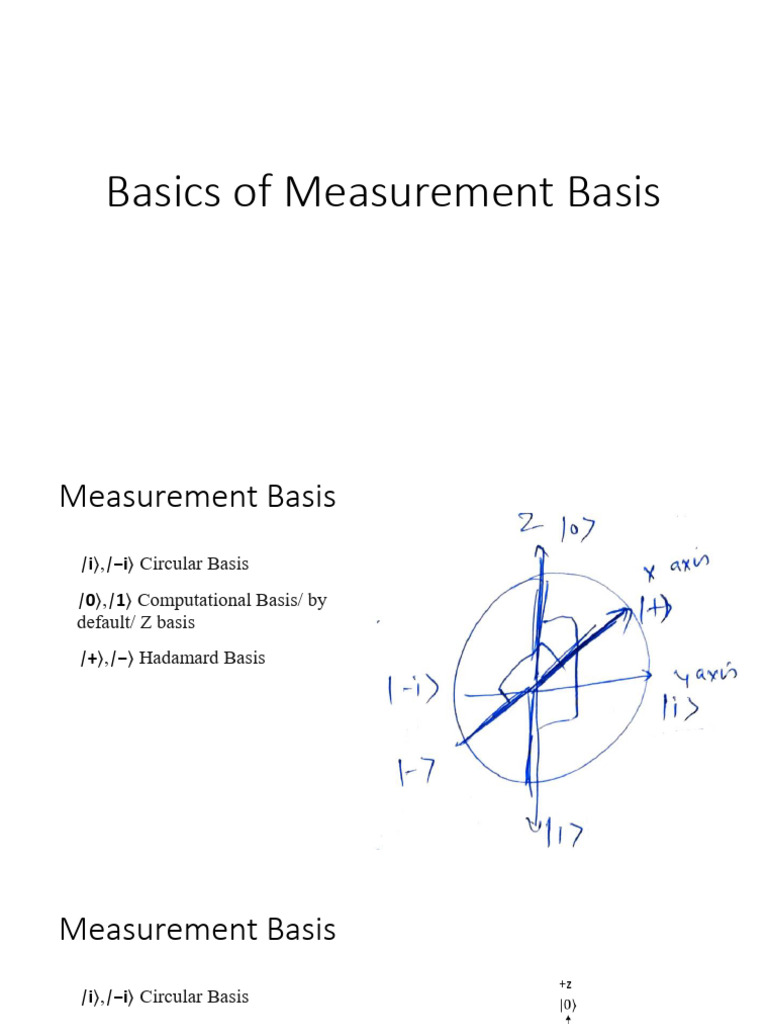 Basics of Measurement Basis | PDF
