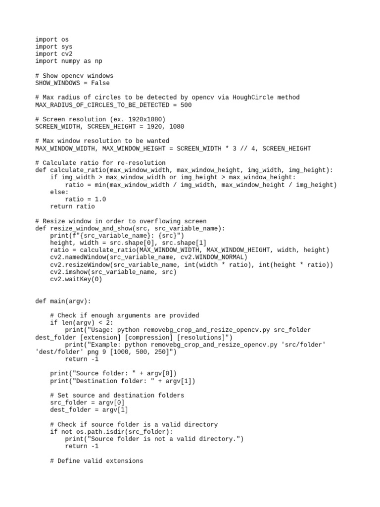Crop and Resize Circles | PDF | Filename | Computer Programming