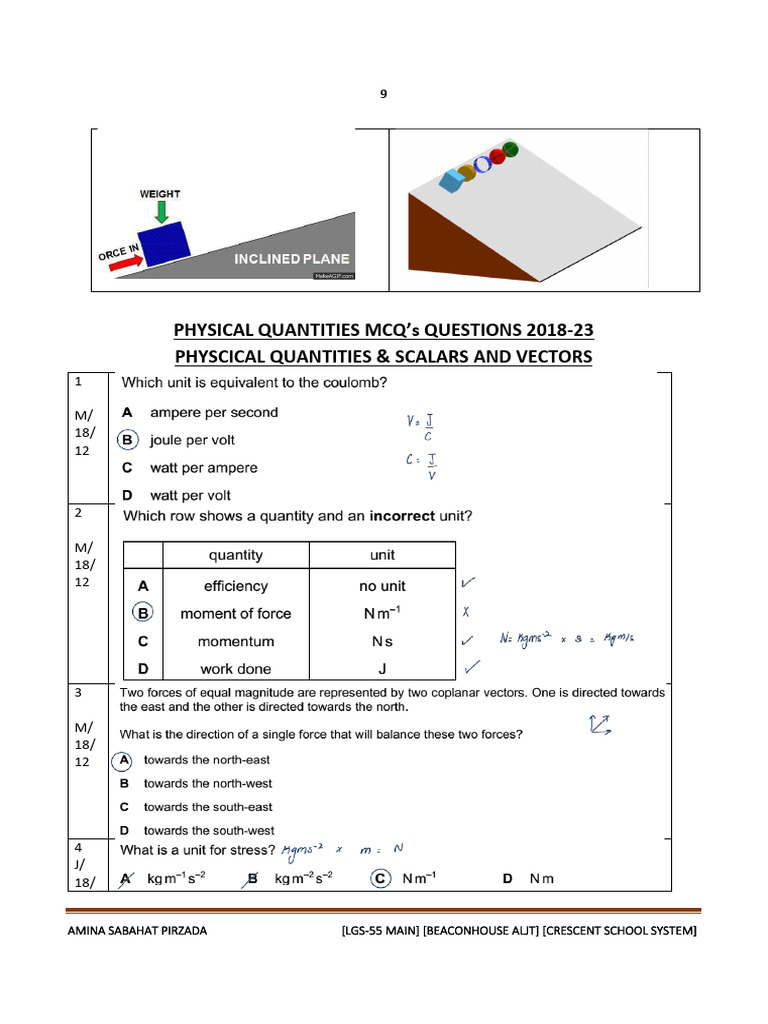 Physical Quantities Complete Submit | PDF | Mathematical Concepts ...