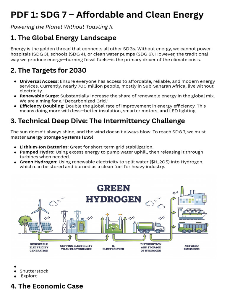 PDF 1: SDG 7 - Affordable and Clean Energy: 1. The Global Energy ...