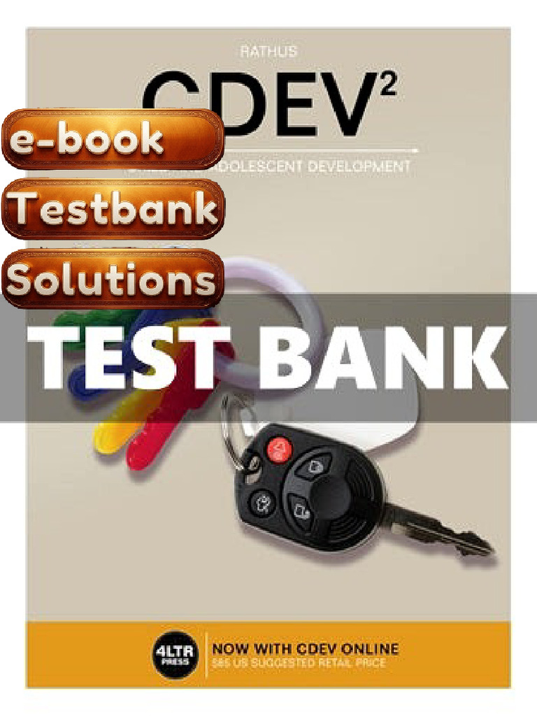 Test Bank of CDEV 2nd Edition by Spencer A Rathus Child Development ...