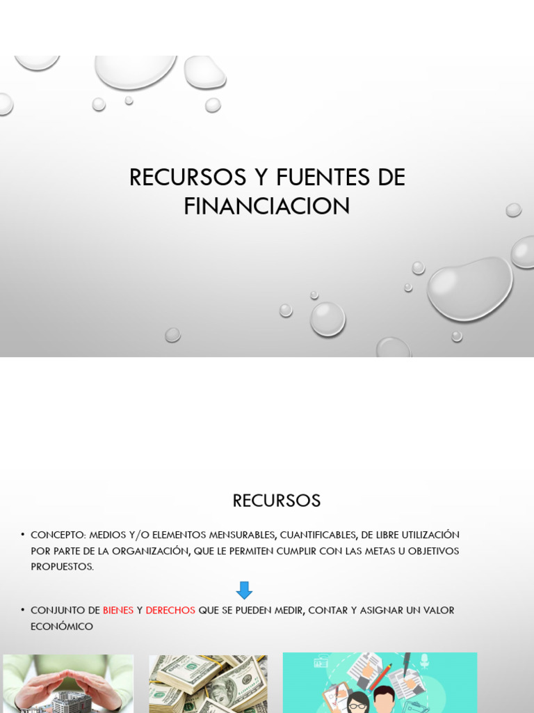 Recursos y Fuentes de Financiacion | PDF