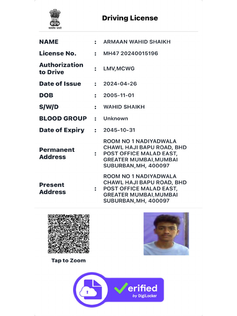 Driving License | PDF