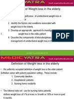 Definition of Weight Loss in The Elderly