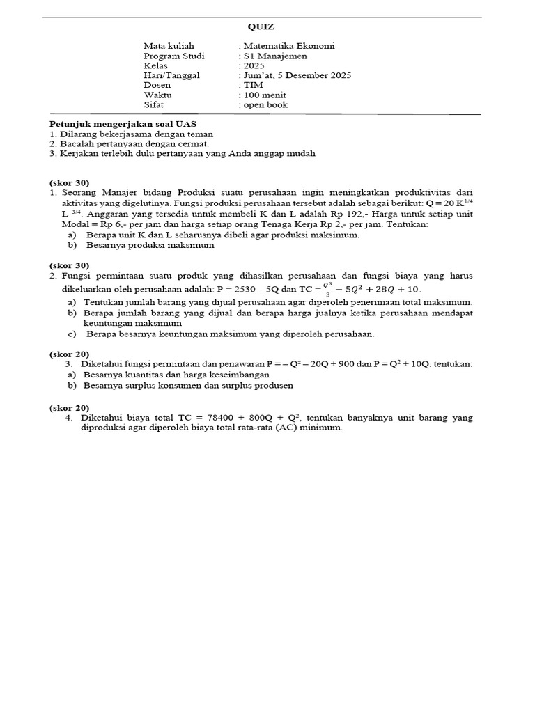 Quiz | PDF